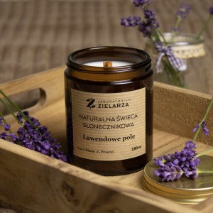 Lawendowe pole - świeca naturalna