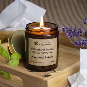 Pogromca kataru - świeca naturalna