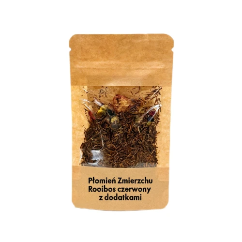 Płomień Zmierzchu-Rooibos czerwony z dodatkami